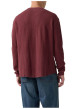 Thumbnail T-shirt en coton bordeaux à coupe droite pourvu de manches longues - Image 2