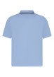 Thumbnail Polo en coton bleu à coupe droite pourvu d'un col à revers boutonné - Image 2