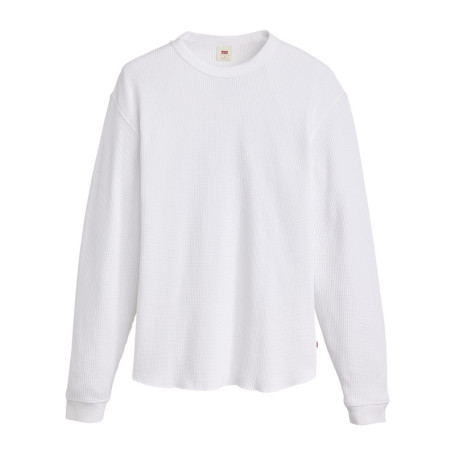 T-shirt en coton blanc à coupe droite pourvu de...