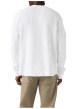 Thumbnail T-shirt en coton blanc à coupe droite pourvu de manches longues - Image 4