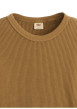 Thumbnail T-shirt en coton camel à coupe droite pourvu de manches longues - Image 2
