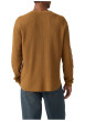 Thumbnail T-shirt en coton camel à coupe droite pourvu de manches longues - Image 4