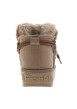 Thumbnail Boots taupe à talon compensé bas et à slip-on avec lacets ronds décoratifs - Image 4