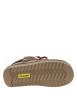 Thumbnail Boots taupe à talon compensé bas et à slip-on avec lacets ronds décoratifs - Image 6