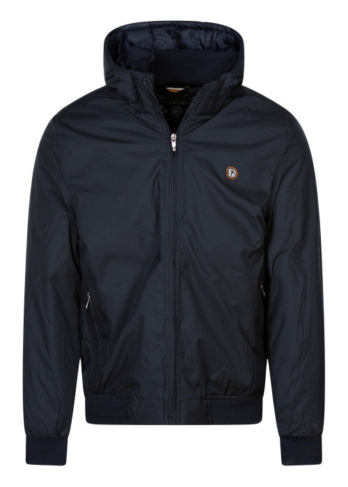 Blouson marine uni avec une coupe droite et un...