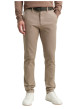 Thumbnail Pantalon Chino Traveler en coton beige uni avec une coupe slim - Image 2