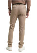 Thumbnail Pantalon Chino Traveler en coton beige uni avec une coupe slim - Image 3