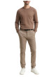 Thumbnail Pantalon Chino Traveler en coton beige uni avec une coupe slim - Image 5