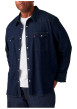 Thumbnail Chemise brut unie à coupe droite avec un col chemise et poches sur la poitrine - Image 3
