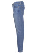Thumbnail Jean bleu en coton effet délavé style 5 poches avec une coupe slim - Image 4