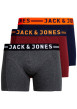 Thumbnail Lot de boxers unis en coton coupe fermée avec bandes élastiquées colorées