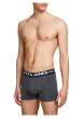 Thumbnail Lot de boxers unis en coton coupe fermée avec bandes élastiquées colorées - Image 2