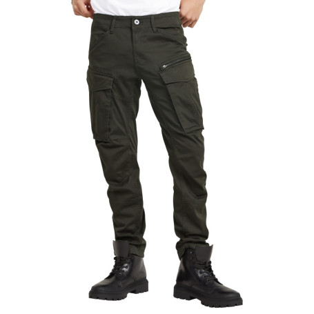 Pantalon 5 Poches en coton gris uni avec une...