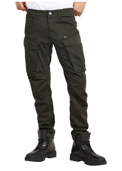 Pantalon 5 Poches en coton gris uni avec une...