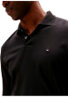 Thumbnail Polo en coton noir uni avec une coupe droite et un col à rabats - Image 5