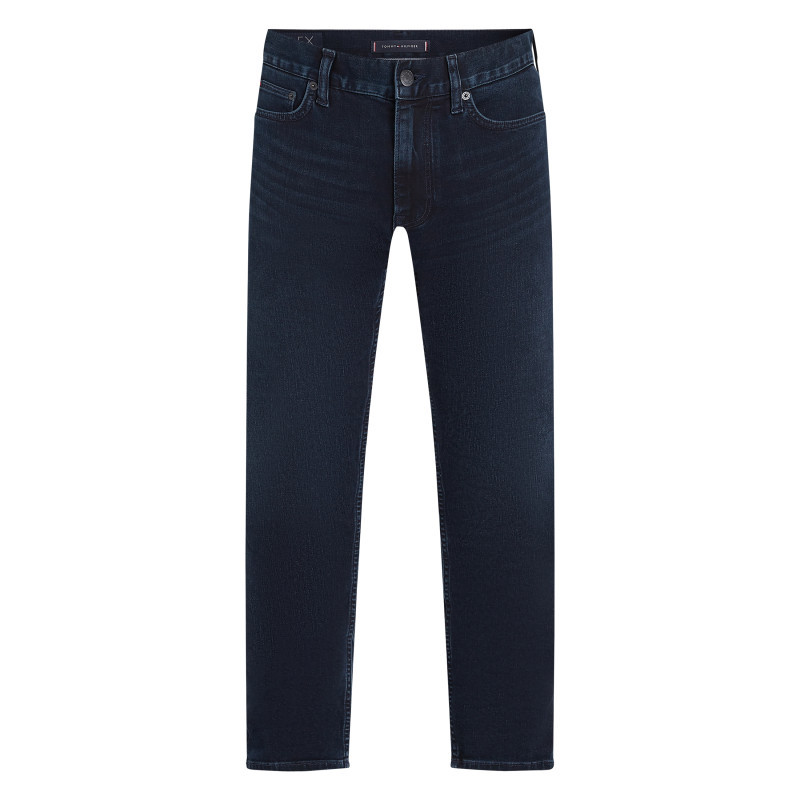 Tommy Hilfiger - Jean Denton Nuit Uni Avec Multiples Poches Et Passants Pour Ceinture - Nuit
