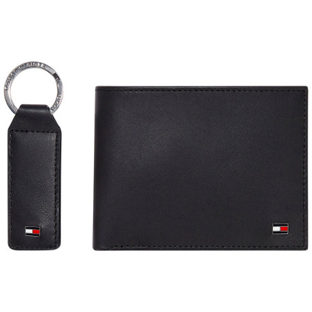 Portefeuille noir uni avec le logo de la marque...