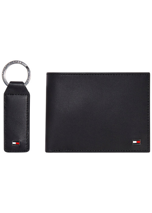 Portefeuille noir uni avec le logo de la marque...