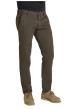 Thumbnail Pantalon chino en coton mélangé chocolat pourvu d'une coupe droite - Image 4