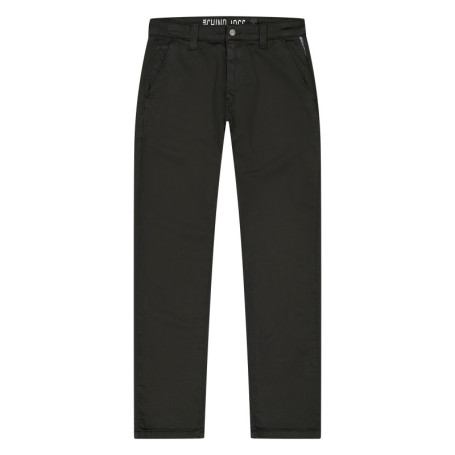 Pantalon chino en coton mélangé noir pourvu...