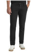 Thumbnail Pantalon chino en coton mélangé noir pourvu d'une coupe droite - Image 3
