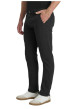 Thumbnail Pantalon chino en coton mélangé noir pourvu d'une coupe droite - Image 4
