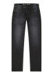 Thumbnail Jean à coupe slim délavé gris anthracite avec moustaches sur les cuisses