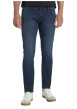 Thumbnail Jean à coupe slim délavé gris anthracite avec moustaches sur les cuisses - Image 4