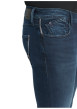 Thumbnail Jean à coupe slim délavé gris anthracite avec moustaches sur les cuisses - Image 5