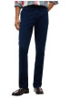 Thumbnail Pantalon chino en coton marine à coupe droite pourvu de poches - Image 2