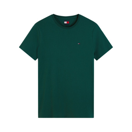 T-shirt en coton biologique vert à coupe droite...