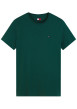 Thumbnail T-shirt en coton biologique vert à coupe droite pourvu d'un col rond