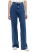 Thumbnail Jean Claire Wide en coton bleu indigo coupe wide leg pourvu de jambes larges - Image 2
