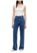 Thumbnail Jean Claire Wide en coton bleu indigo coupe wide leg pourvu de jambes larges - Image 5