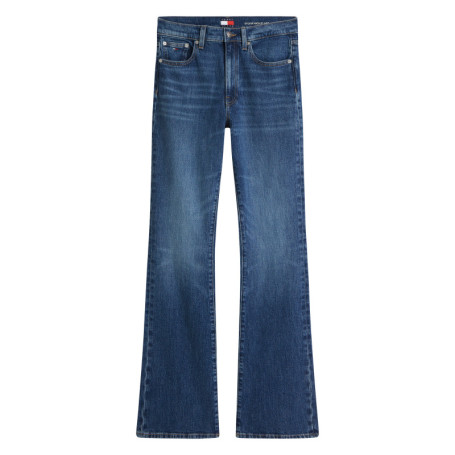 Jean Sylvia en coton bleu indigo coupe flare...