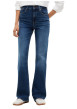 Thumbnail Jean Sylvia en coton bleu indigo coupe flare pourvu de poches - Image 2
