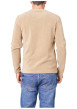 Thumbnail T-shirt beige uni avec une coupe droite et des manches longues - Image 2