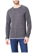 Thumbnail T-shirt gris uni avec une coupe droite et des manches longues