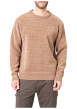 Thumbnail Pull beige uni avec une coupe droite et des manches longues