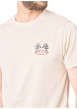 Thumbnail T-shirt en coton beige imprimé avec une coupe droite et un col rond - Image 4