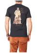 Thumbnail T-shirt en coton noir imprimé avec une coupe droite et un col rond - Image 2