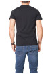 Thumbnail T-shirt en coton noir imprimé avec une coupe droite et un col rond - Image 2