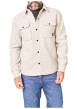 Thumbnail Chemise gris clair unie avec une coupe droite et des manches longues