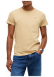Thumbnail T-shirt en coton beige à coupe droite pourvu de manches courtes - Image 2
