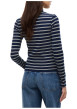 Thumbnail T-shirt en coton biologique marine à rayures pourvu d'une coupe ajustée - Image 3