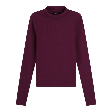 T-shirt en coton biologique bordeaux coupe...