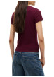 Thumbnail T-shirt en coton bordeaux à coupe droite pourvu d'un col rond - Image 3