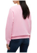 Thumbnail Sweat en coton mélangé rose à coupe droite pourvu d'un col rond - Image 3