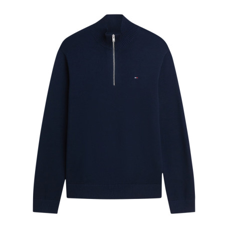 Pull en coton biologique marine à coupe droite...