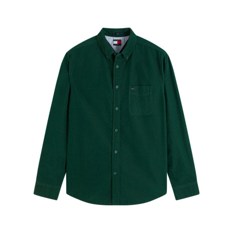Chemise en coton biologique verte à coupe...